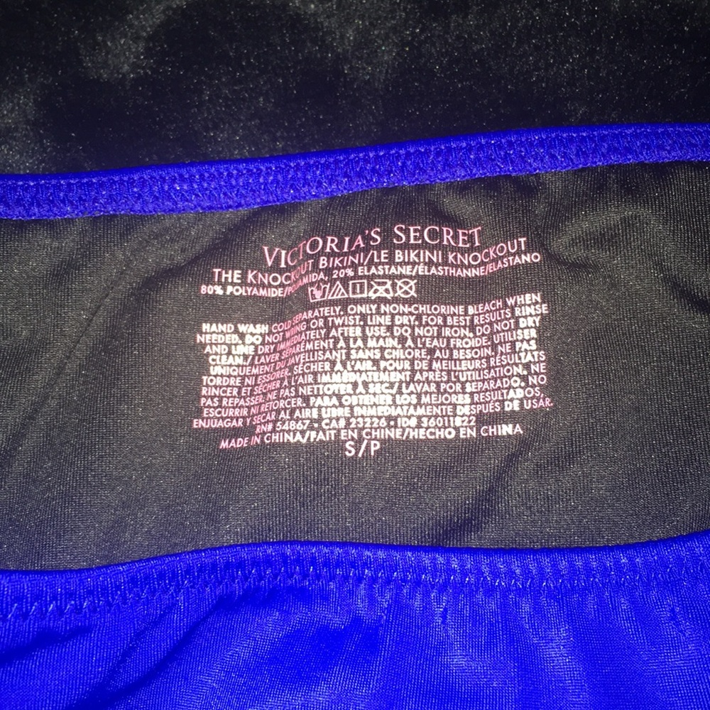 Victoria secret knockout blue bikini bottom small - Picture 3 of 4